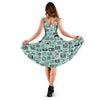 Camera Pastel Pattern Print Dress-grizzshop