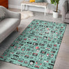 Camera Pastel Pattern Print Floor Mat-grizzshop