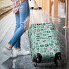 Camera Pastel Pattern Print Luggage Cover Protector-grizzshop