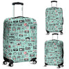 Camera Pastel Pattern Print Luggage Cover Protector-grizzshop