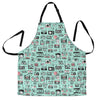 Camera Pastel Pattern Print Men's Apron-grizzshop