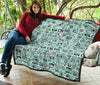 Camera Pastel Pattern Print Quilt-grizzshop