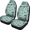 Camera Pastel Pattern Print Universal Fit Car Seat Covers-grizzshop