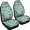 Camera Pastel Pattern Print Universal Fit Car Seat Covers-grizzshop