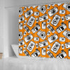 Camera Pattern Print Bathroom Shower Curtain-grizzshop