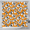 Camera Pattern Print Bathroom Shower Curtain-grizzshop