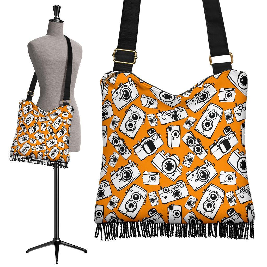 Camera Pattern Print Crossbody bags-grizzshop