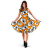 Camera Pattern Print Dress-grizzshop