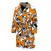 Camera Pattern Print Men Long Robe-grizzshop