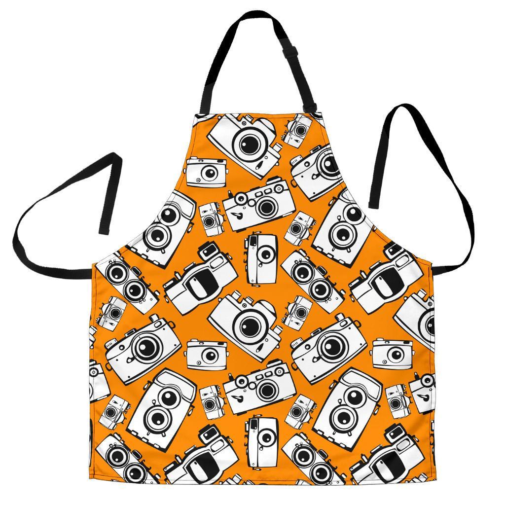 Camera Pattern Print Men's Apron-grizzshop