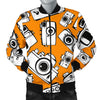 Camera Pattern Print Men's Bomber Jacket-grizzshop