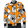 Camera Pattern Print Men's Bomber Jacket-grizzshop