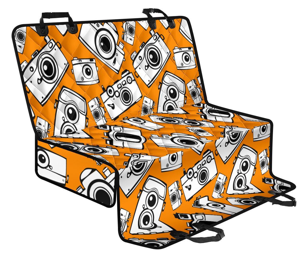 Camera Pattern Print Pet Car Seat Cover-grizzshop