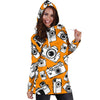 Camera Pattern Print Women Hoodie Dress-grizzshop