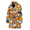 Camera Pattern Print Women Long Robe-grizzshop