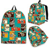 Camera Print Pattern Backpack-grizzshop