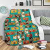 Camera Print Pattern Blanket-grizzshop