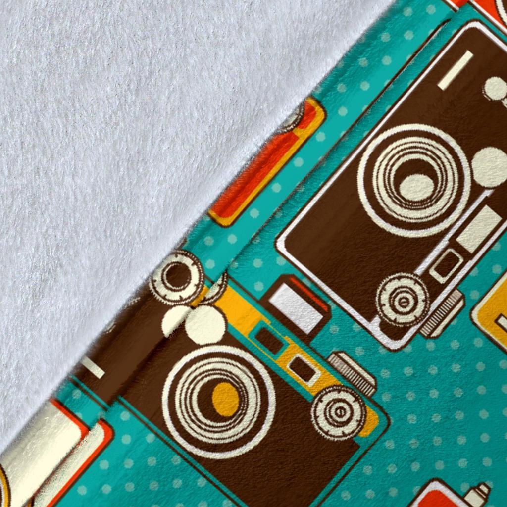 Camera Print Pattern Blanket-grizzshop