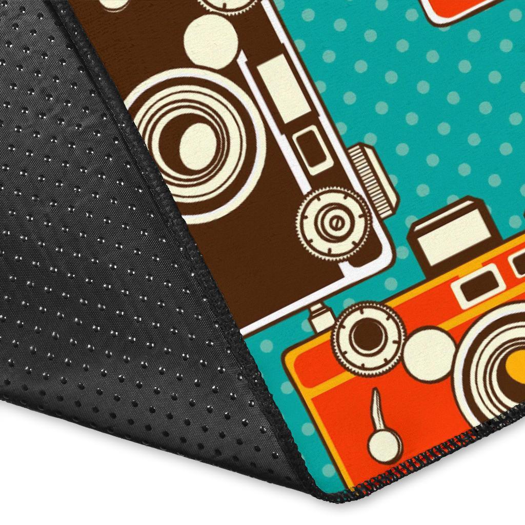 Camera Print Pattern Floor Mat-grizzshop