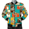 Camera Print Pattern Men's Bomber Jacket-grizzshop