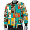 Camera Print Pattern Men's Bomber Jacket-grizzshop