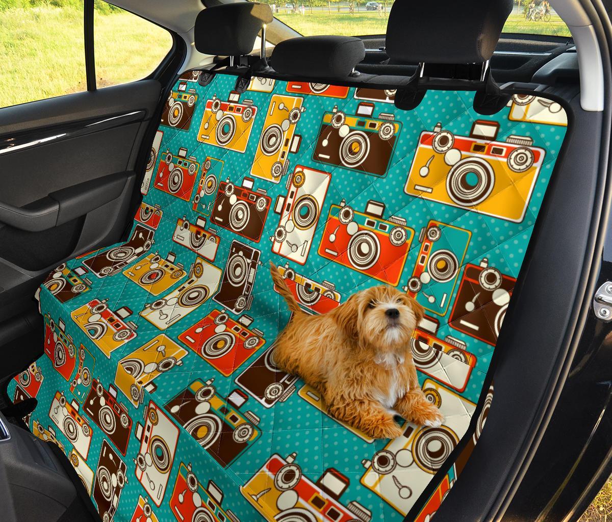 Camera Print Pattern Pet Car Seat Cover-grizzshop