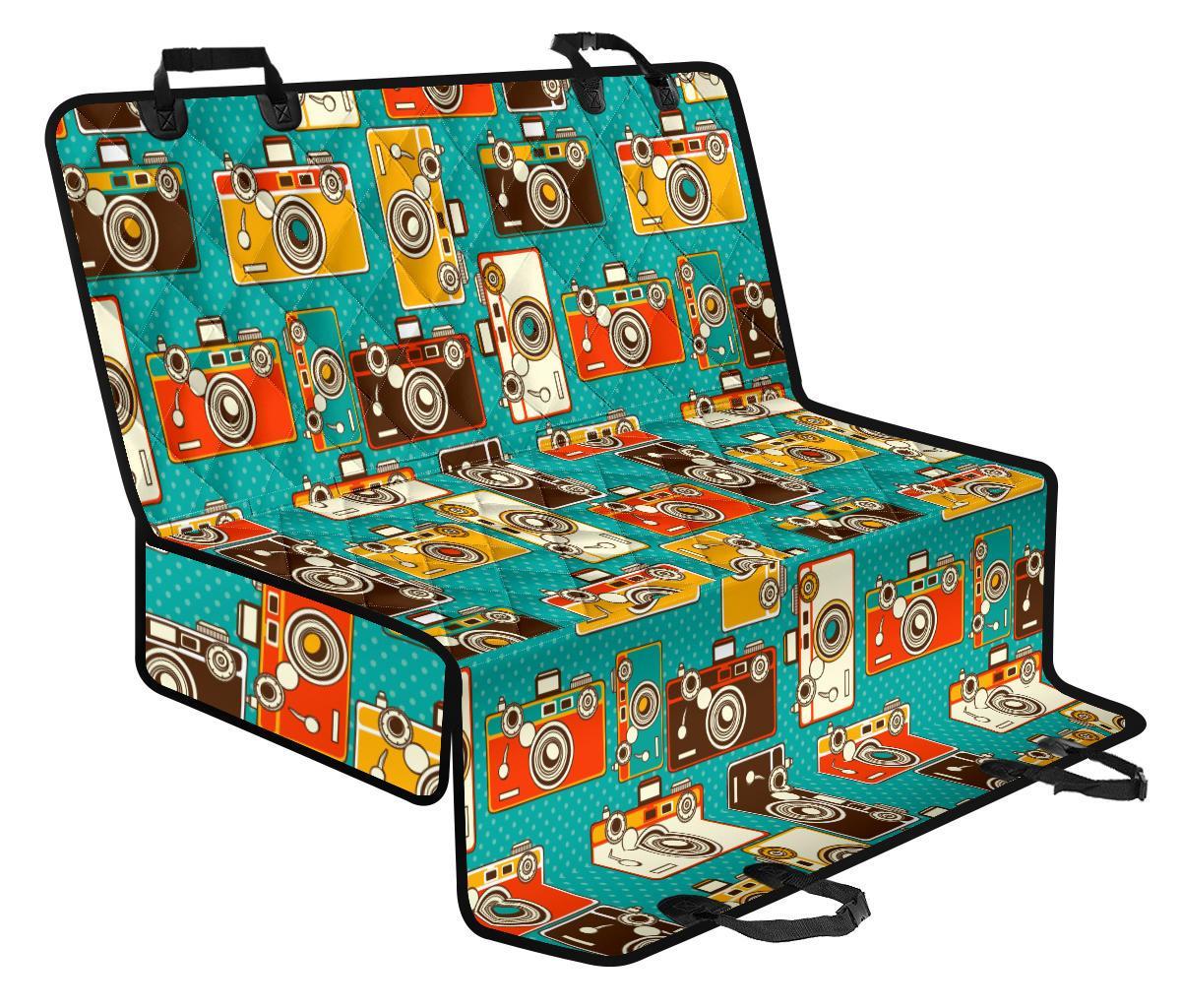 Camera Print Pattern Pet Car Seat Cover-grizzshop