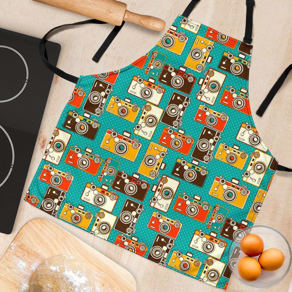 Camera Print Pattern Women's Apron-grizzshop