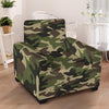 Camo Camouflage Print Armchair Cover-grizzshop