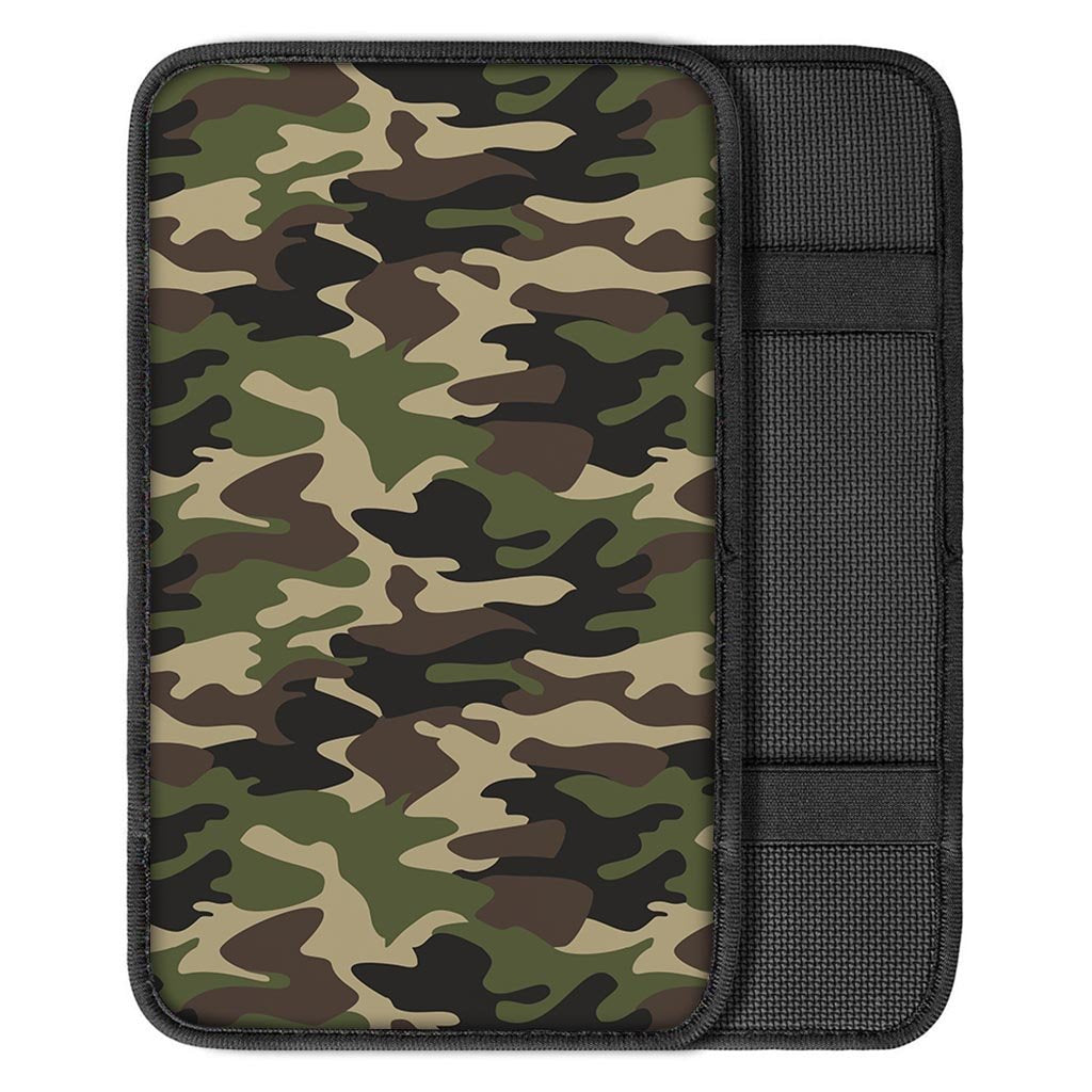 Camo Camouflage Print Car Console Cover-grizzshop