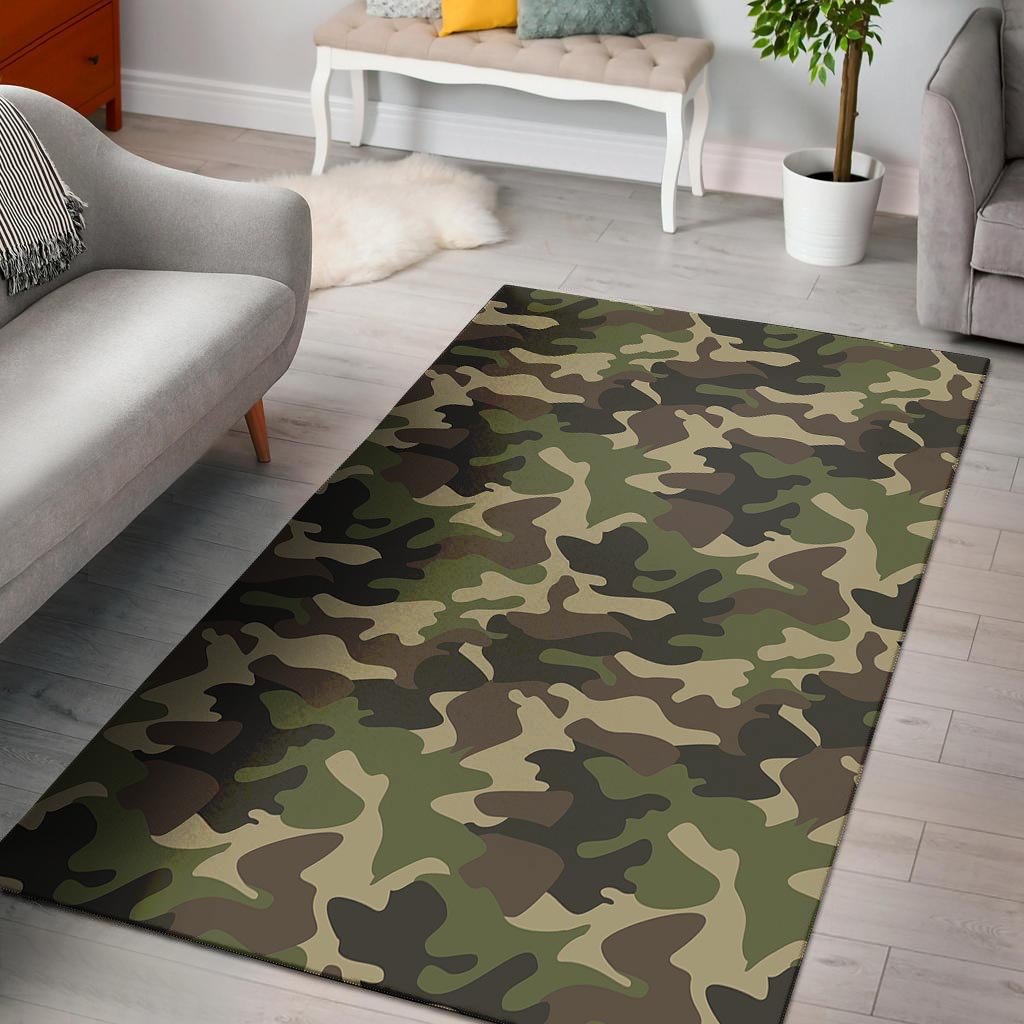 Camo Camouflage Print Floor Mat-grizzshop