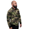 Camo Camouflage Print Men's Bomber Jacket-grizzshop