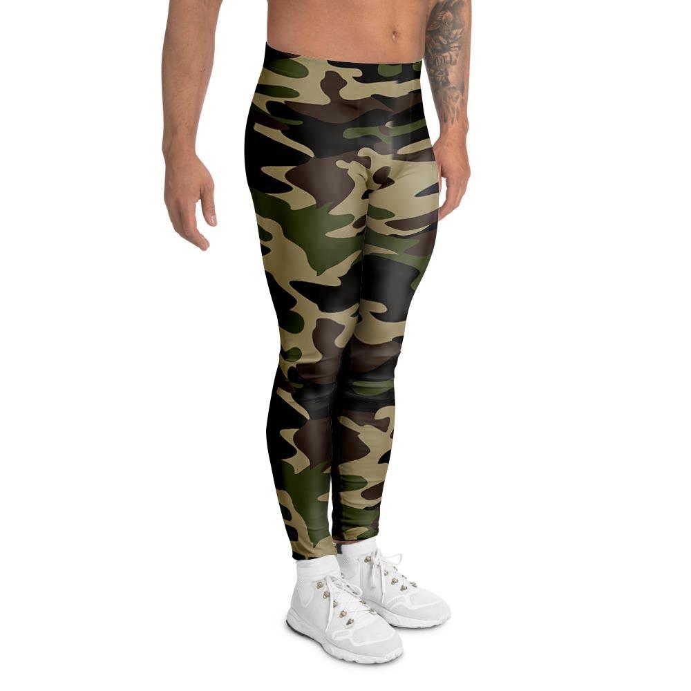 Camo Camouflage Print Men's Leggings-grizzshop