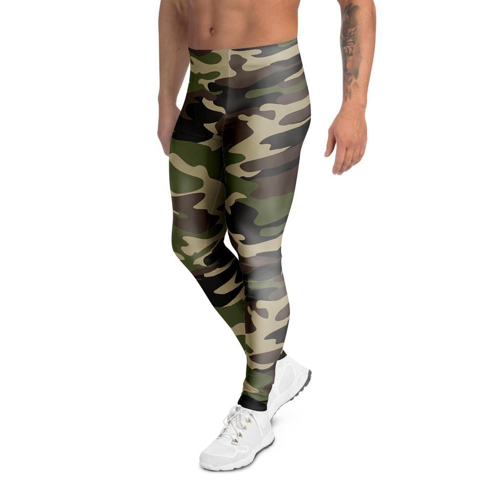 Camo Camouflage Print Men's Leggings-grizzshop