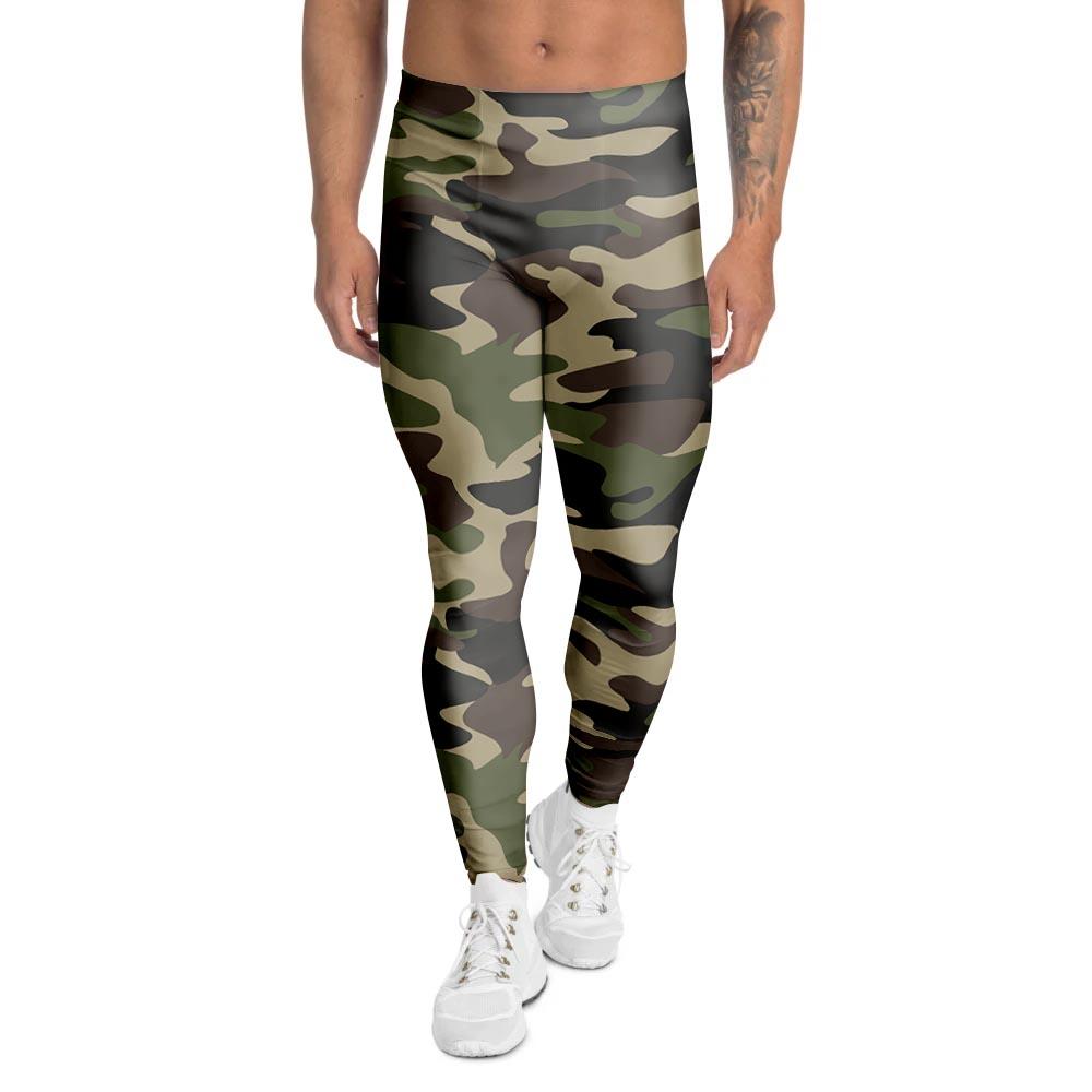 Camo Camouflage Print Men's Leggings-grizzshop