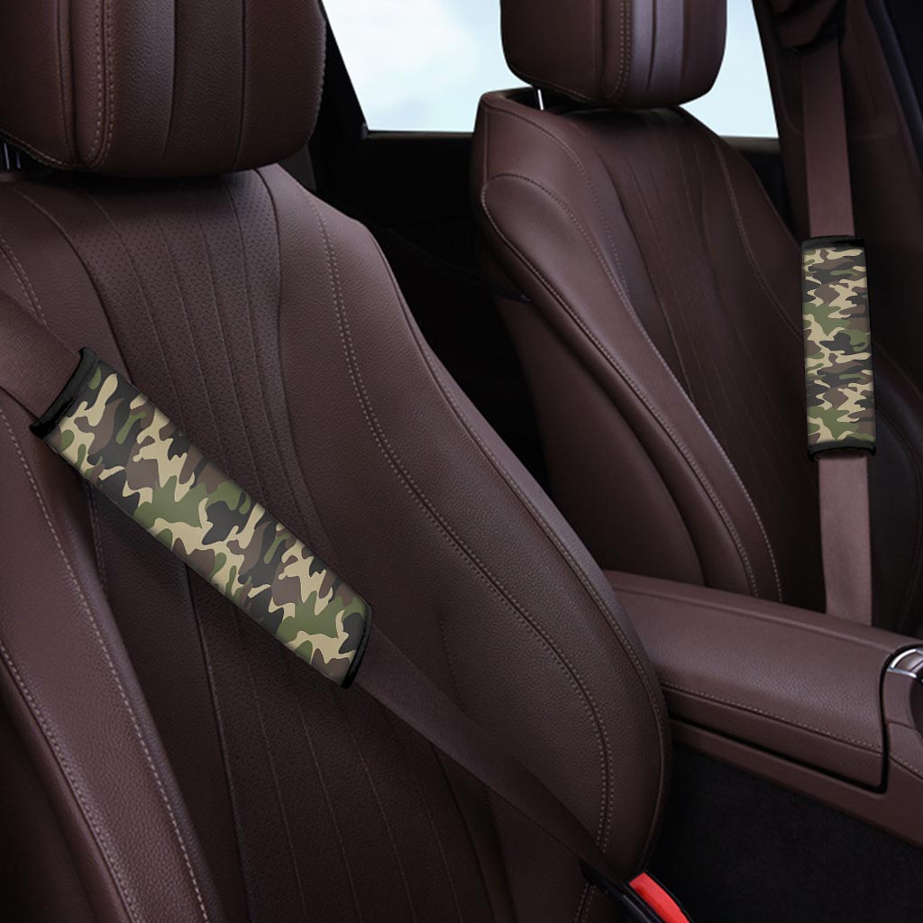 Camo Camouflage Print Seat Belt Cover-grizzshop
