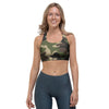 Camo Camouflage Print Sports Bra-grizzshop