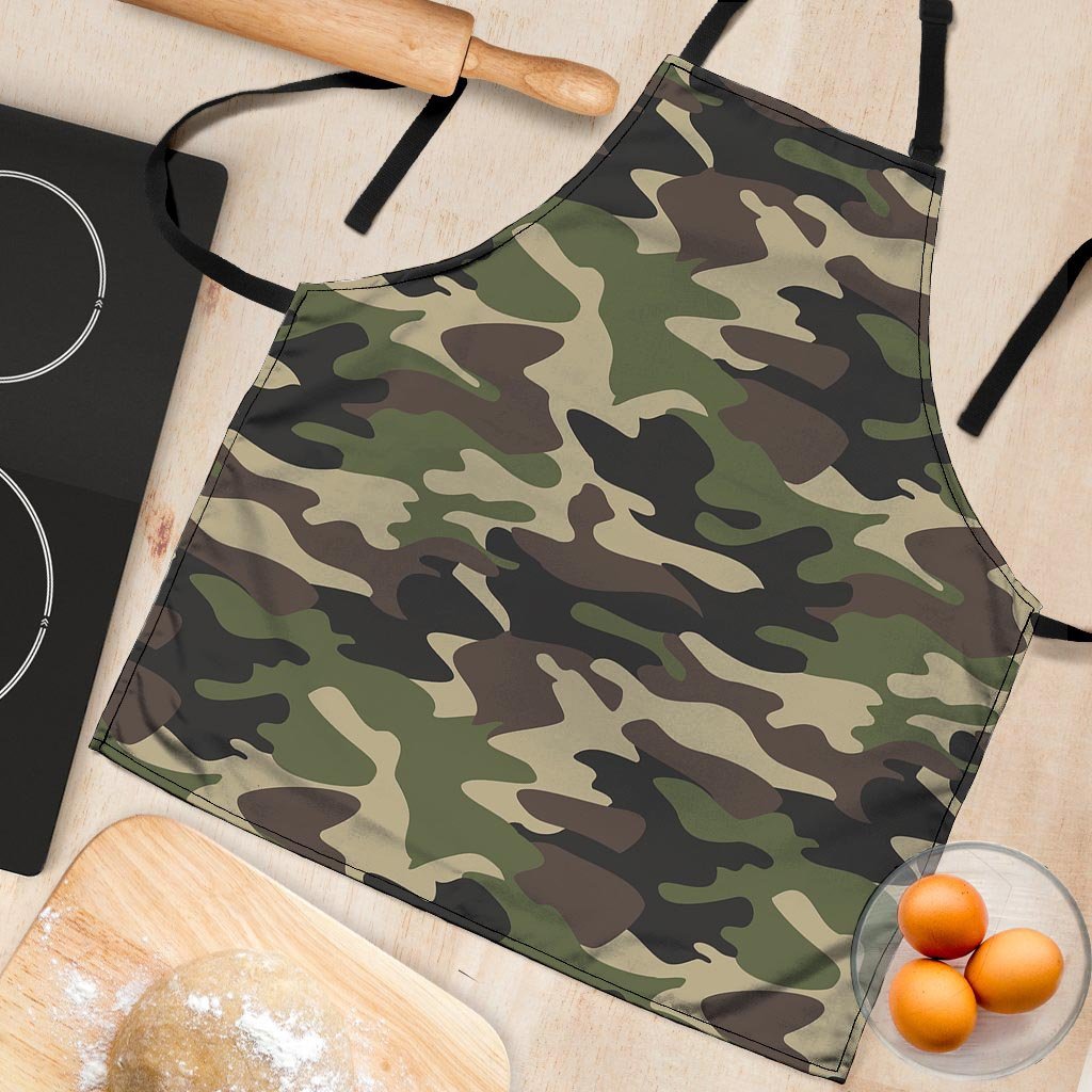 Camo Camouflage Print Women's Apron-grizzshop