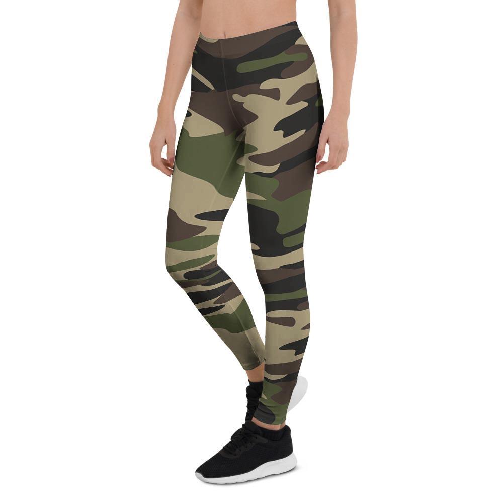 Camo Camouflage Print Women's Leggings-grizzshop