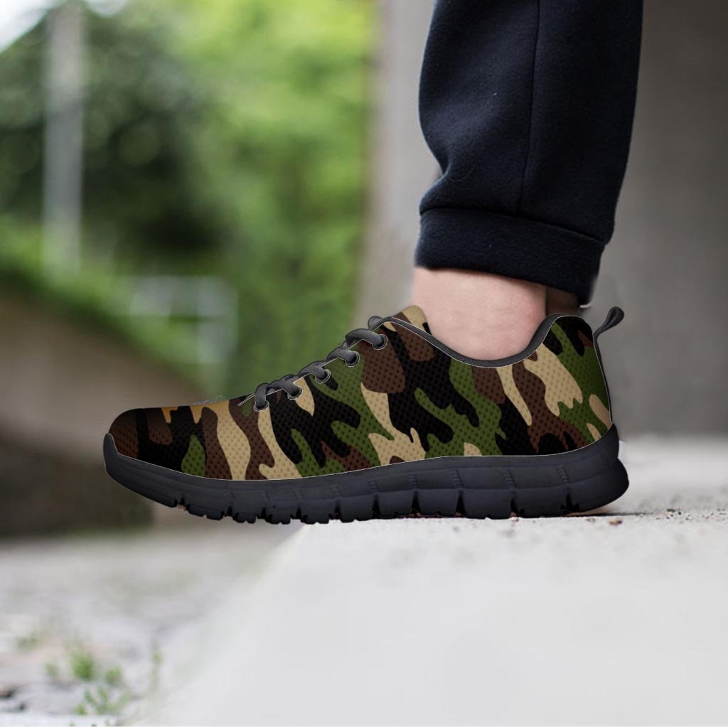 Camo Camouflage Print Women's Sneakers-grizzshop