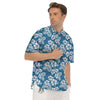 Camo Flower Aloha Hawaiian Print Pattern Men's Short Sleeve Shirts-grizzshop