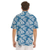 Camo Flower Aloha Hawaiian Print Pattern Men's Short Sleeve Shirts-grizzshop