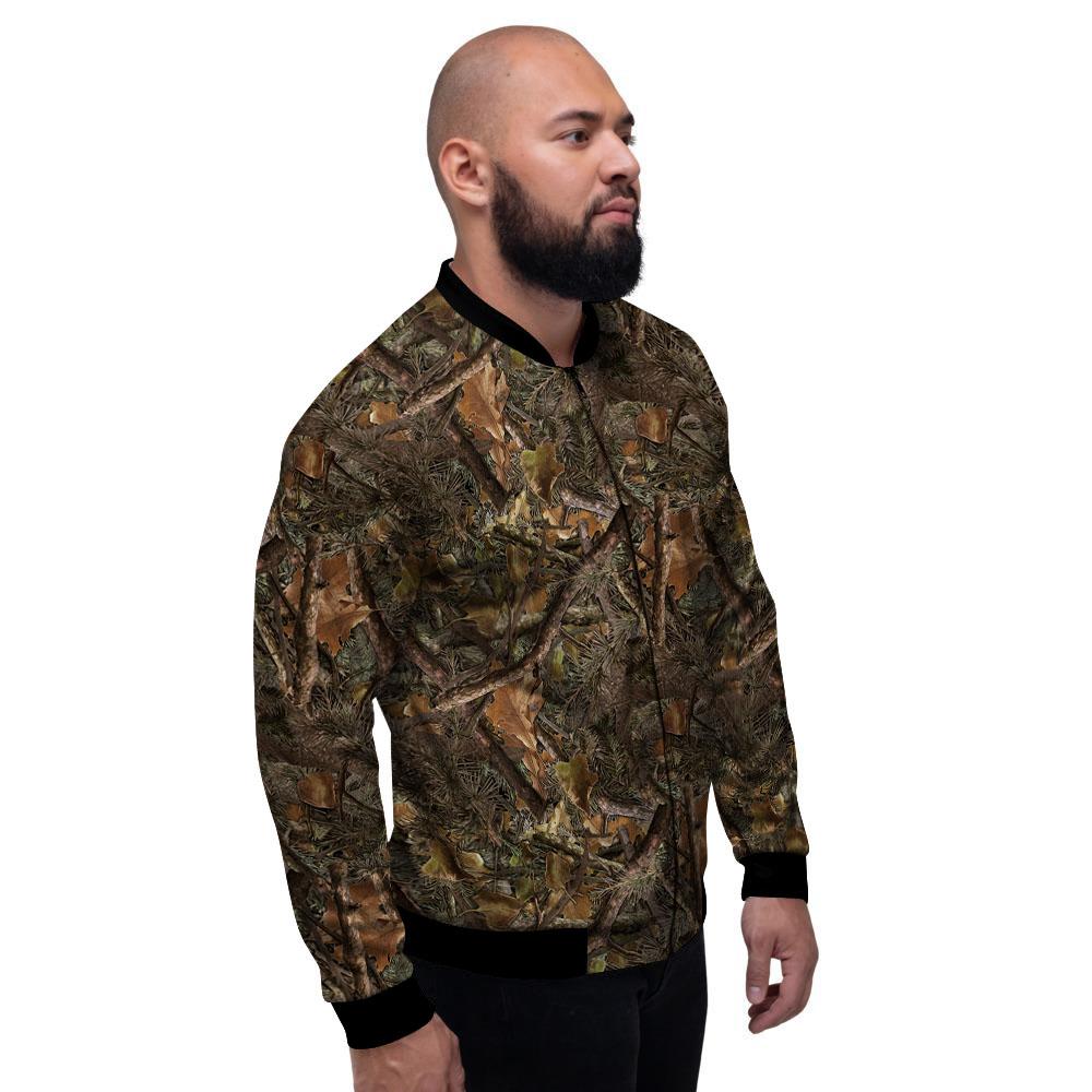 Camo Hunting Print Pattern Men's Bomber Jacket-grizzshop