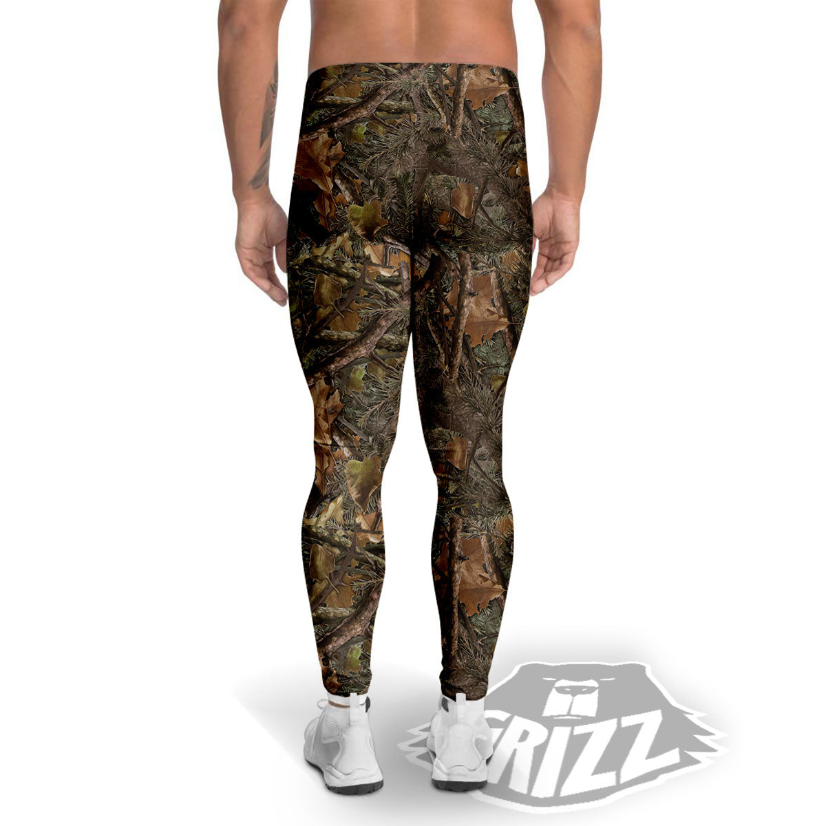 Camo Hunting Print Pattern Men's Leggings-grizzshop