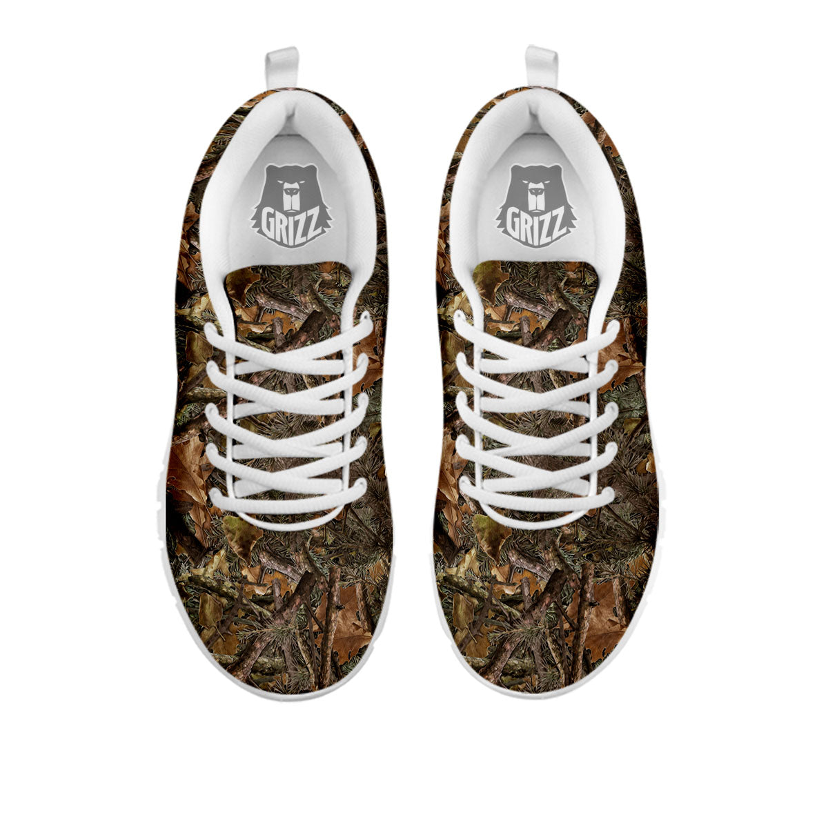 Camo Hunting Print Pattern White Sneaker-grizzshop