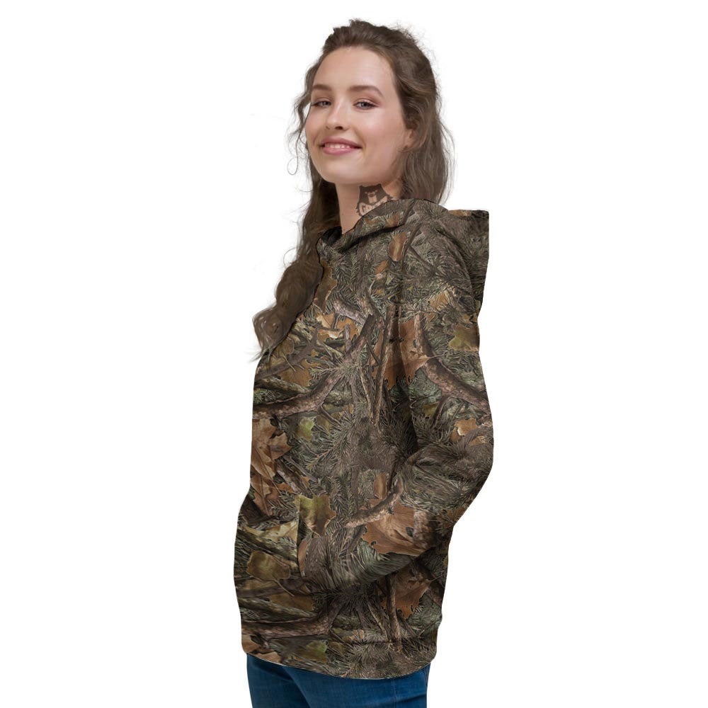 Camo Hunting Print Pattern Women's Hoodie-grizzshop