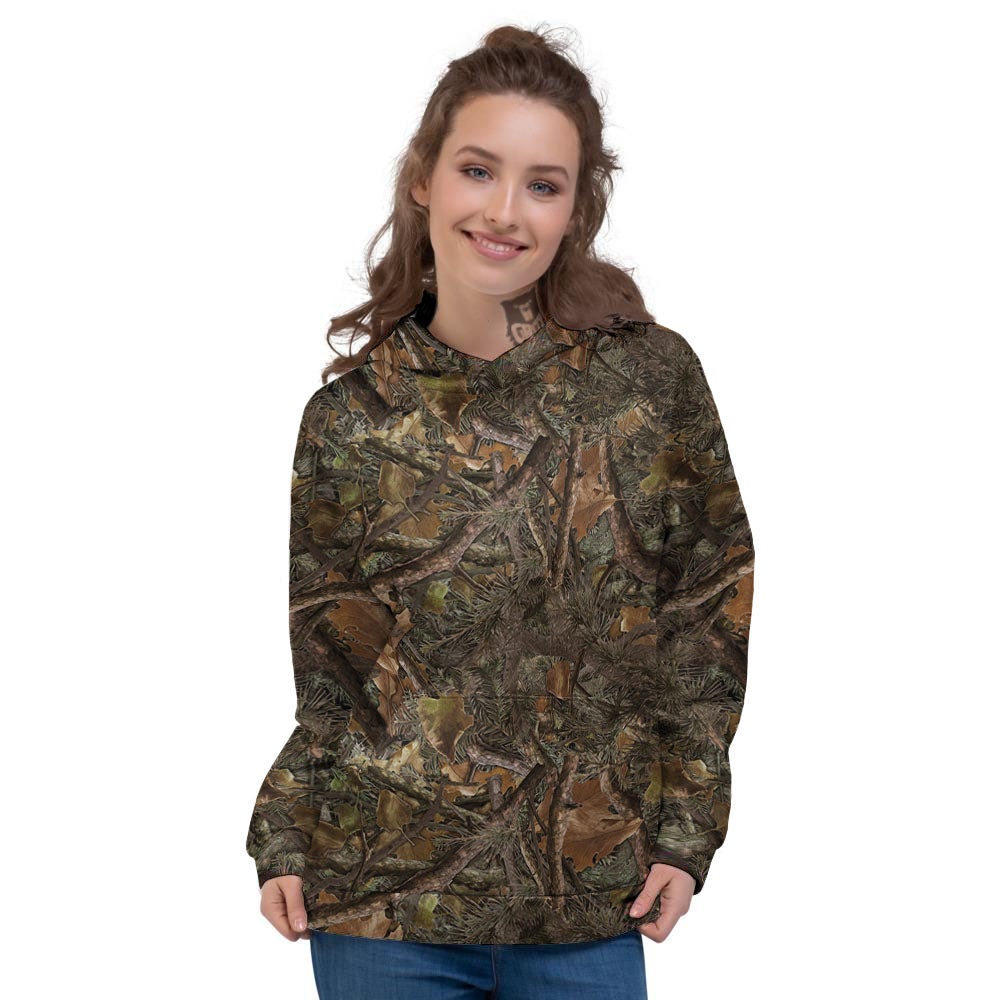 Camo Hunting Print Pattern Women's Hoodie-grizzshop