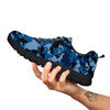 Camo Navy Digital Print Pattern Black Sneaker-grizzshop