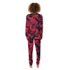 Camouflage Black And Red Print Women's Pajamas-grizzshop