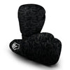 Camouflage Black Print Boxing Gloves-grizzshop